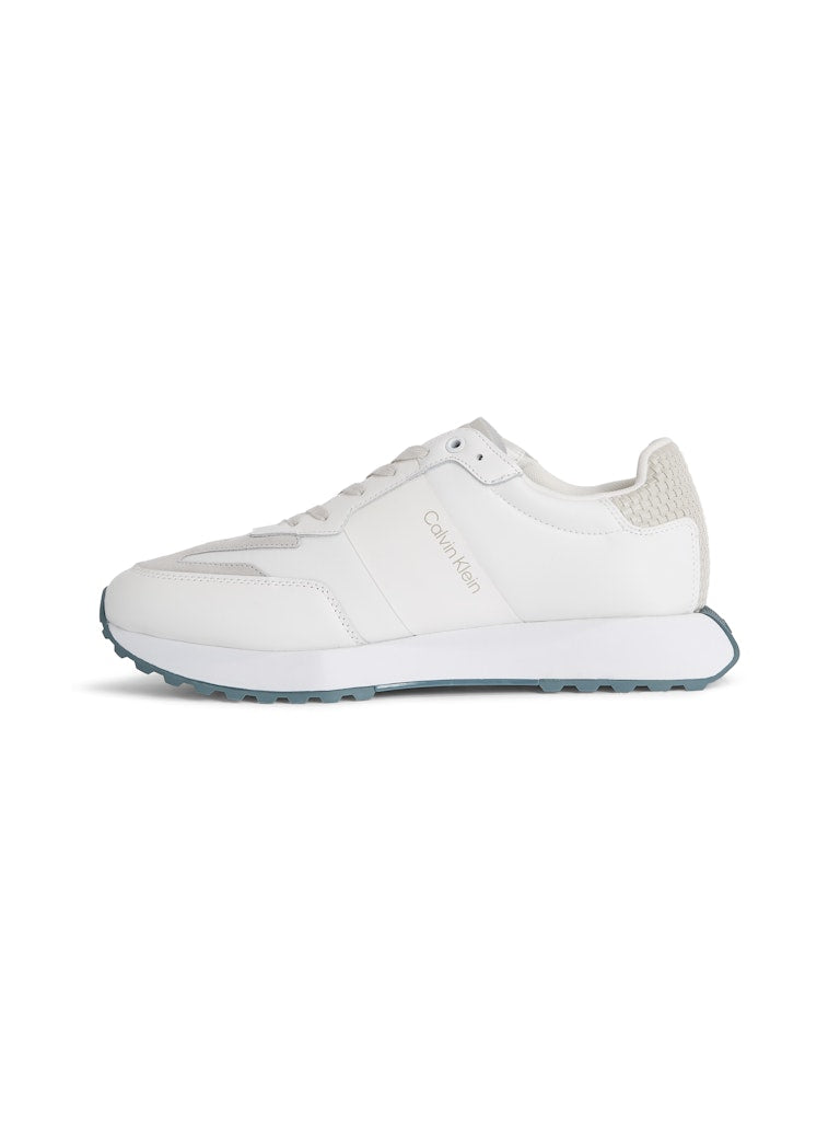 CALVIN KLEIN FM LO TOP LACE UP WHITE MULTI - Shazem