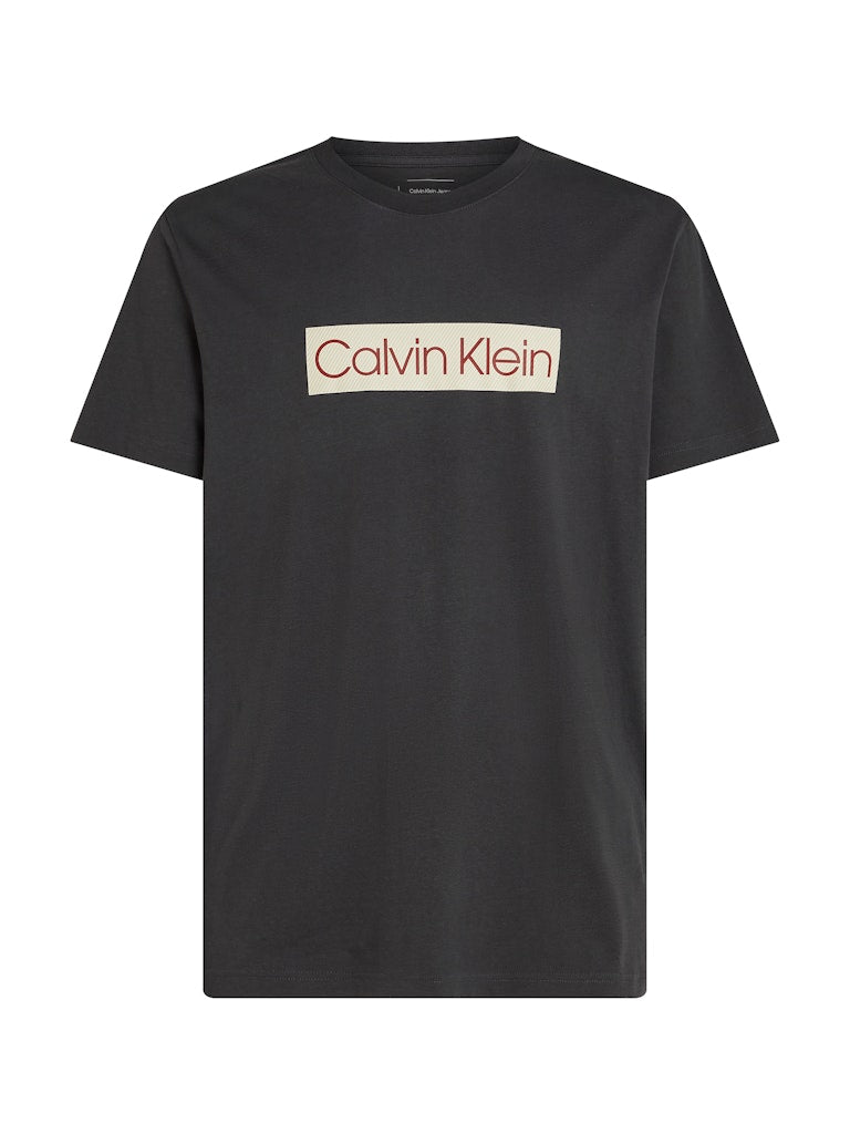 CALVIN KLEIN CM LABEL PRINT TEE PHANTOM - Shazem