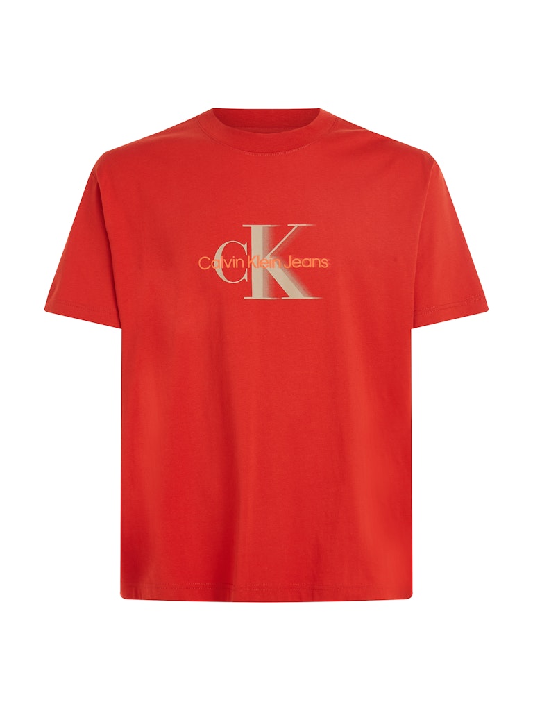 CALVIN KLEIN CM MONOLOGO SHIFT TEE DEEP MAGMA - Shazem