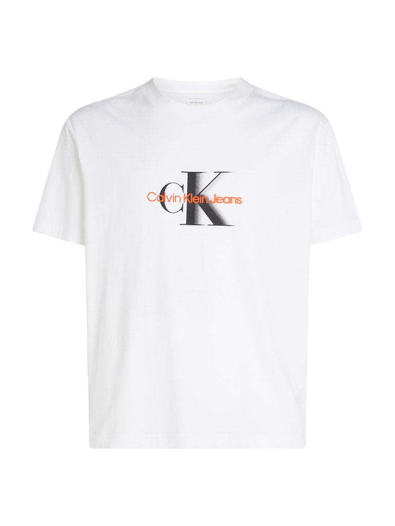 CALVIN KLEIN CM MONOLOGO SHIFT TEE WHITE - Shazem