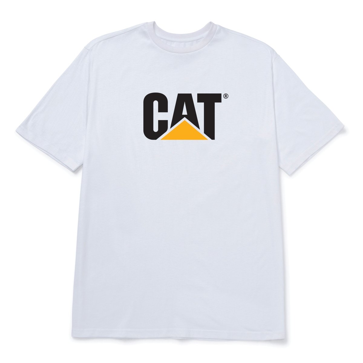 Caterpillar Logo Tee White - Shazem - MENS T-SHIRTS - CAT