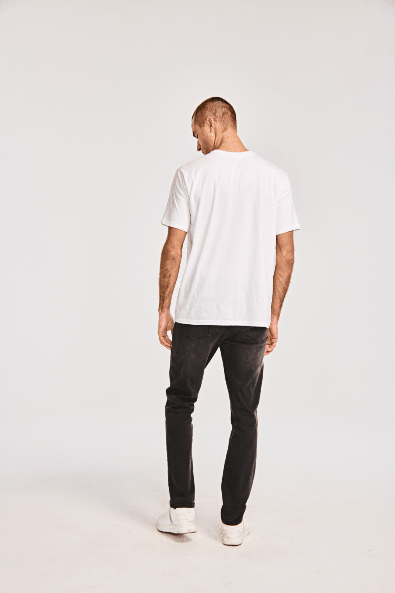 Caterpillar Logo Tee White - Shazem - MENS T-SHIRTS - CAT