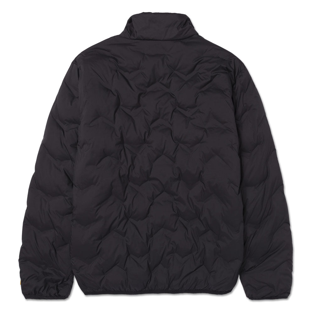 Men's Caterpillar medium weight insulated jacket with a zipper front, stand collar, and multiple pockets for warmth and practicality.