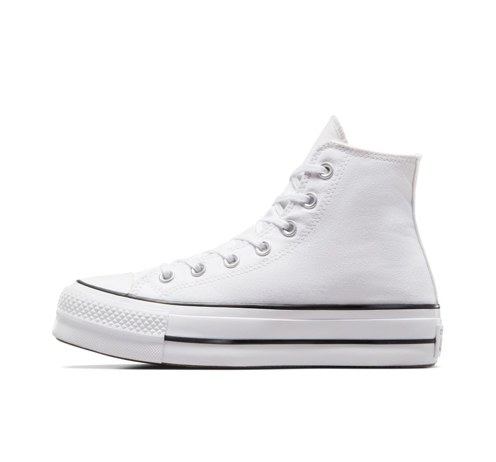 Converse Chuck Platform Hi White/Black - Shazem - UNISEX SNEAKERS - CONVERSE