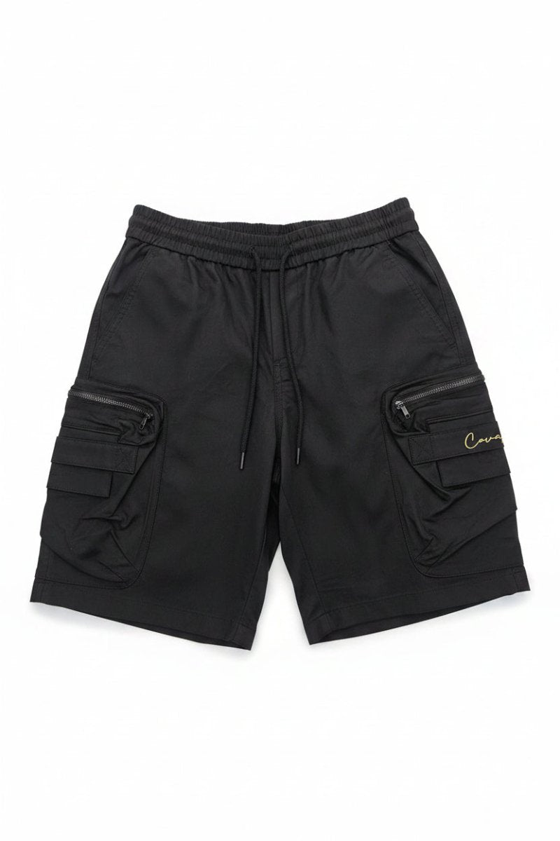 Covali Cargo Shorts Black - Shazem - MENS SHORTS/BERMUDA - COVALI
