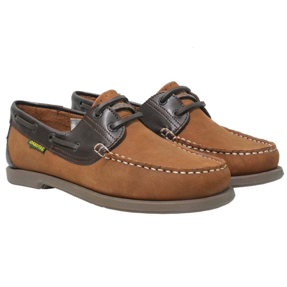 DAKOTAS FM TYRESE DOCKSIDER TAN/CHOCOLATE - Shazem