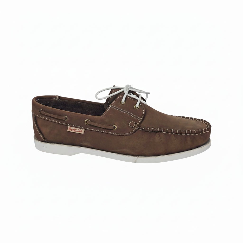 Deckrider Nubuck Boat Shoe Brown (B1020) - Shazem - MENS CASUAL FOOTWEAR - DECKRIDER