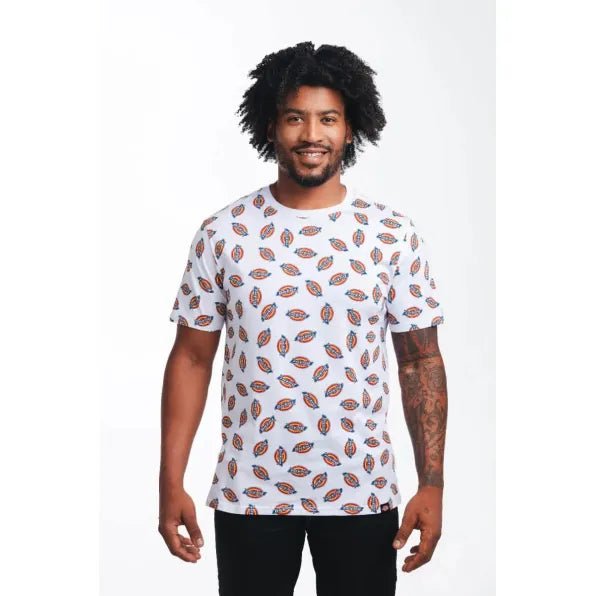 Dickies All Over Printed Tee White - Shazem - MENS T-SHIRTS - DICKIES