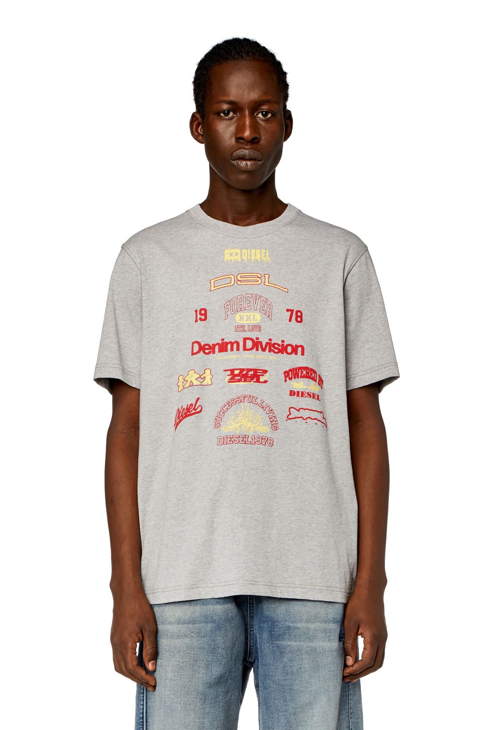 DIESEL CM T-JUST-N14 TEE GREY - Shazem