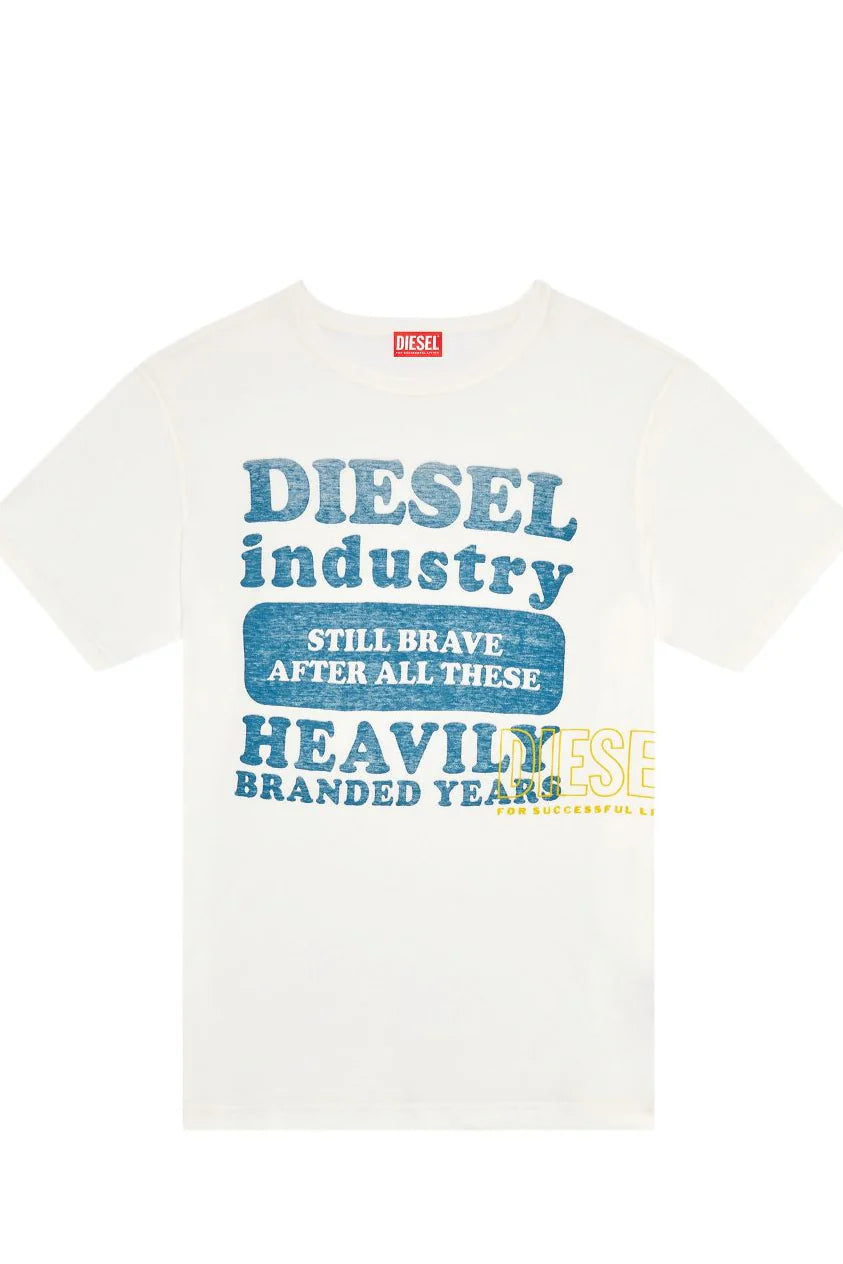 DIESEL CM T-JUST-N9 TEE WHITE - Shazem
