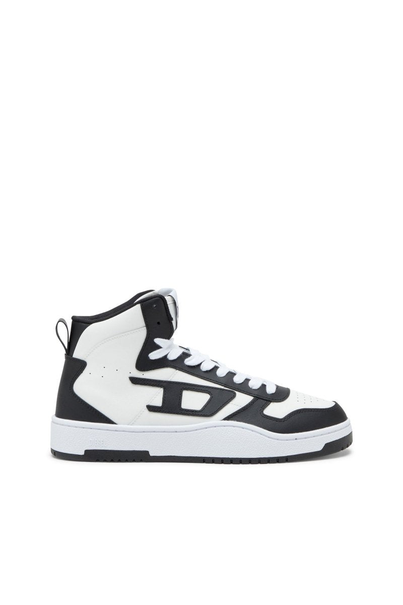 Diesel S - Ukiyo V2 Mid Sneaker Black/White - Shazem - MENS SNEAKERS - DIESEL