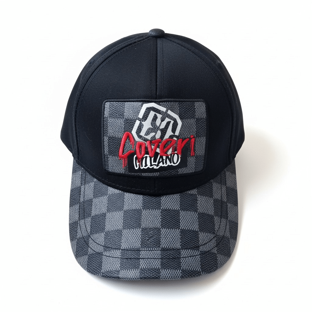 Black Enrico Coveri 14 men's cap, stylish headwear with adjustable strap, made of comfortable fabric for casual wear.
