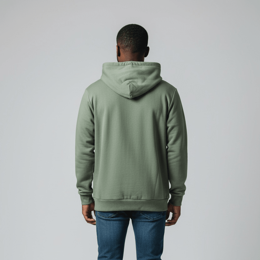 Green Enrico Coveri men's hoodie with a relaxed fit and logo detail, perfect for casual wear.
