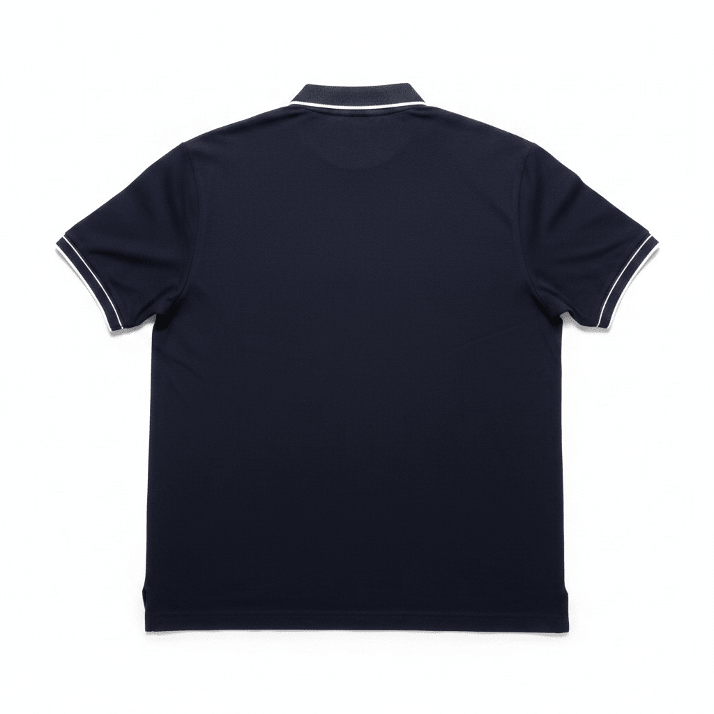 Men's black Enrico Coveri Roma Golfer shirt, stylish men's golf polo with a classic fit and brand logo detail.