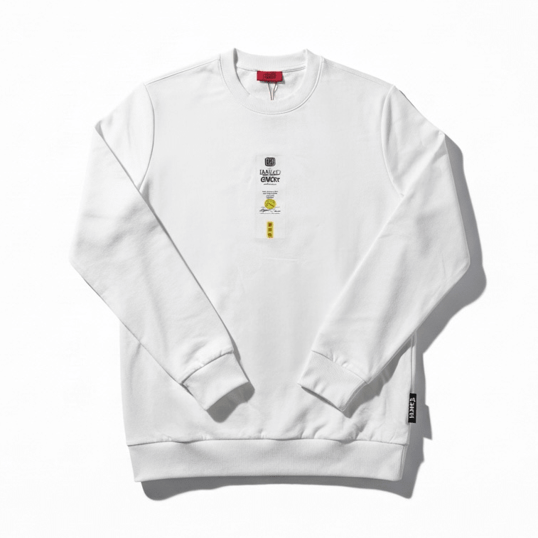 White men's sweater by Enrico Coveri, featuring a classic design and soft knit fabric.