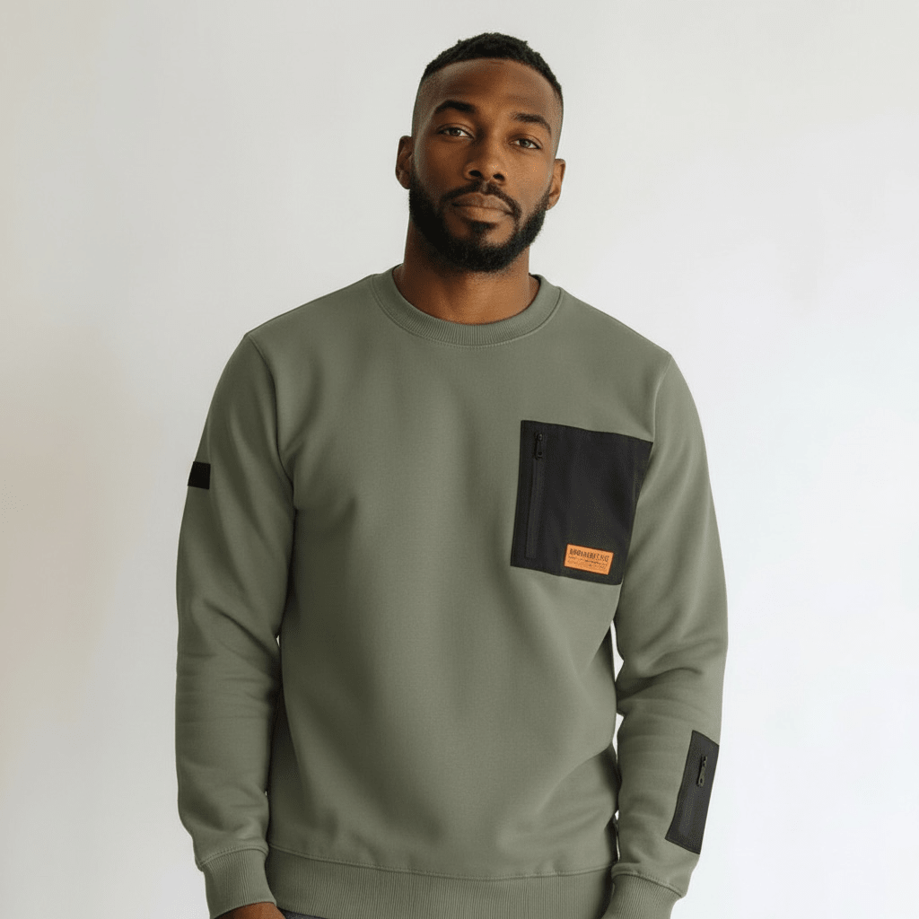 メンズウェア PrimeOver Shaggy Crew Neck Knit Pullover MENS SWEATER - Shazem