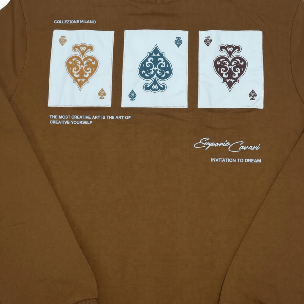 Enrico Coveri men's camel sweater featuring a classic knit design and a comfortable fit.