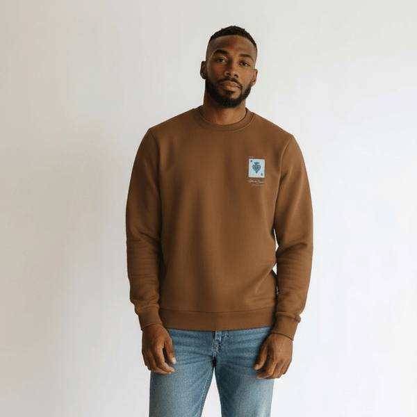 Enrico Coveri Sweater 4 Camel - Shazem - MENS SWEATER - ENRICO COVERI