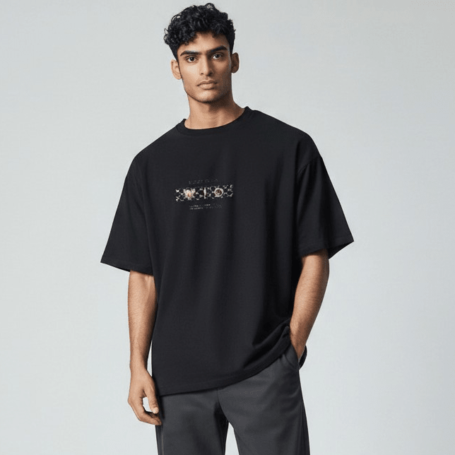 Black Enrico Coveri men's T-shirt with a classic fit and subtle logo detail, made from soft, comfortable fabric.