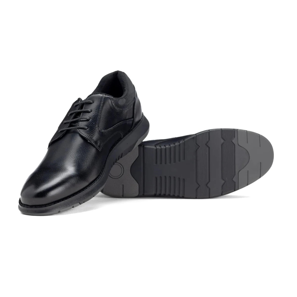 Gino Paoli 0168 Black Ronin men's formal footwear, sleek black leather dress shoes with polished finish.
