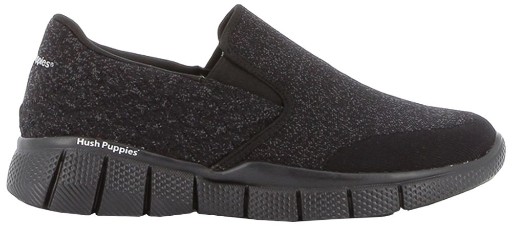 Hush Puppies Equally Slip - On Black - Shazem - MENS SNEAKERS - HUSH PUPPIES
