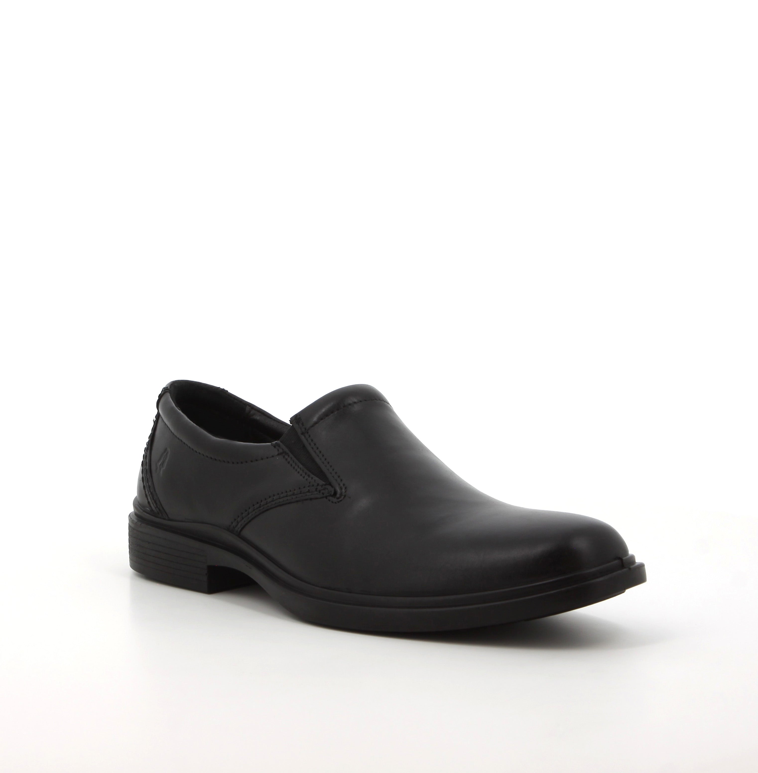 HUSH PUPPIES FM VICTOR PLAIN TOE SLIP-ON BLACK - Shazem