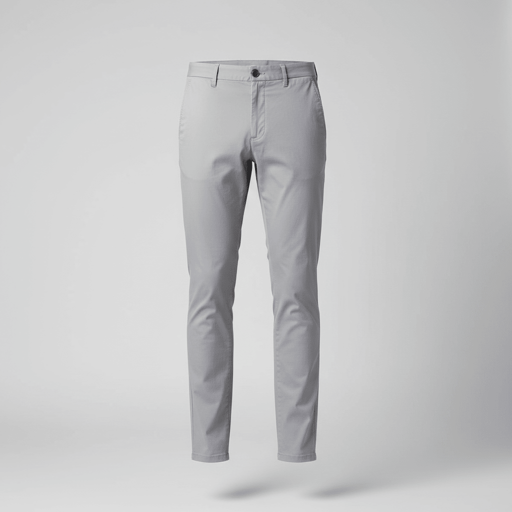 Kamopies Slim Fit Chino Silver - Shazem - MENS CHINOS - KAMOPIES
