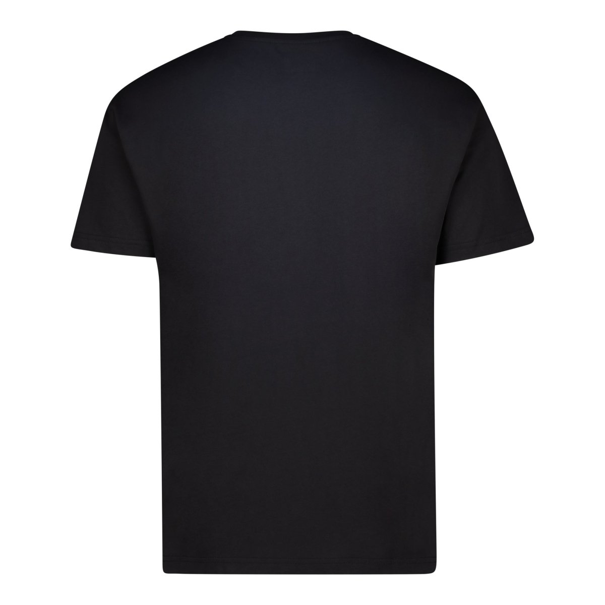 Black Kappa Amitod T-shirt for men, featuring a classic crew neck and Kappa logo design on the front.