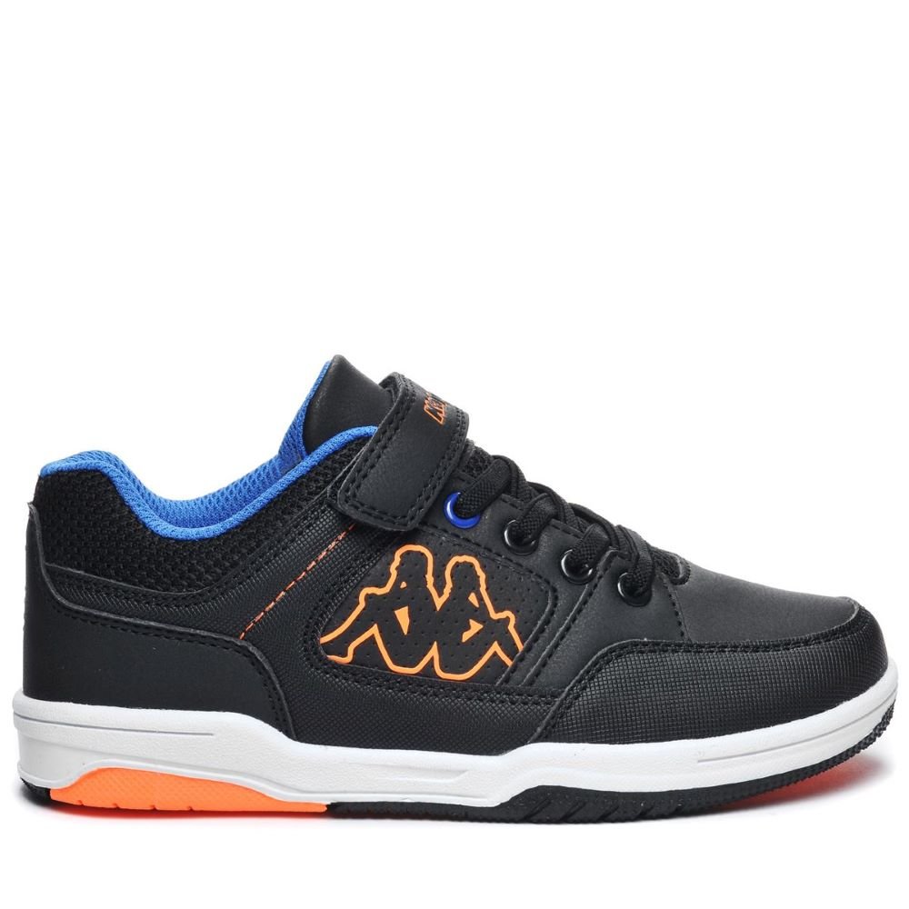 Kappa Kash EV Black - Orange - Shazem - KIDS SNEAKERS - KAPPA