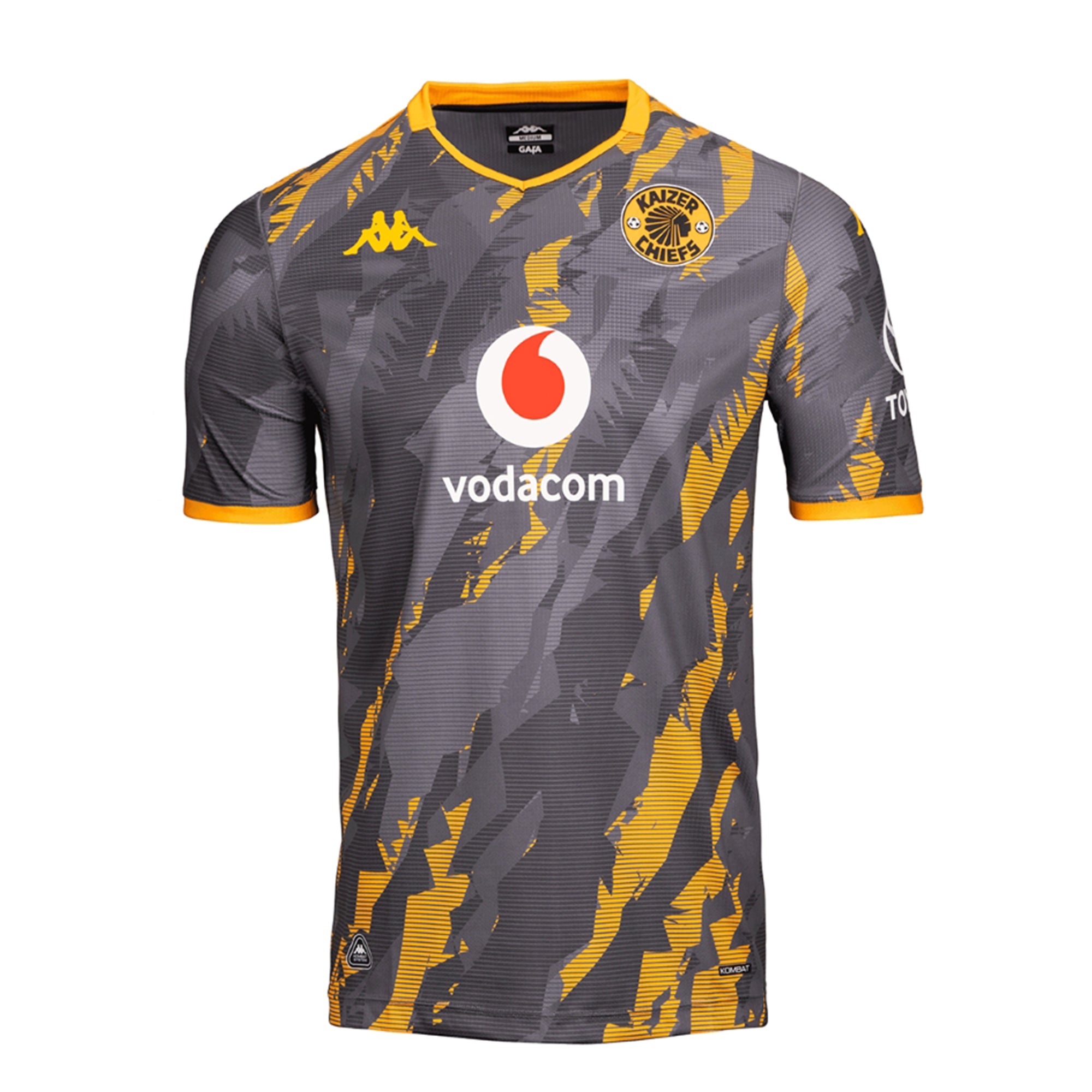 KAPPA CM KOMBAT 2026 AWAY BLACK/YELLOW - Shazem