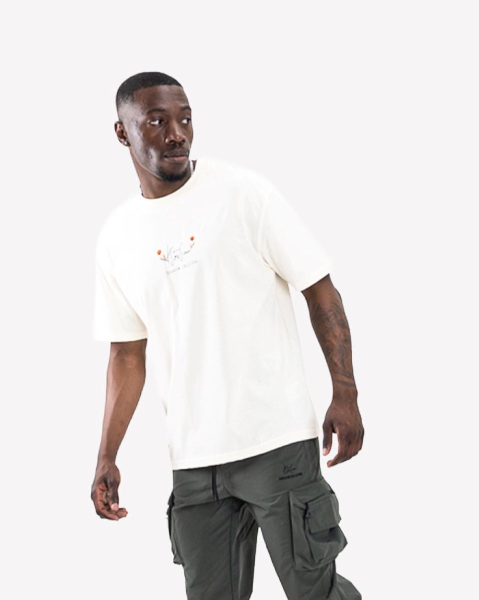 Klevas Tulip Tee Offwhite - Shazem - MENS T - SHIRTS - KLEVAS