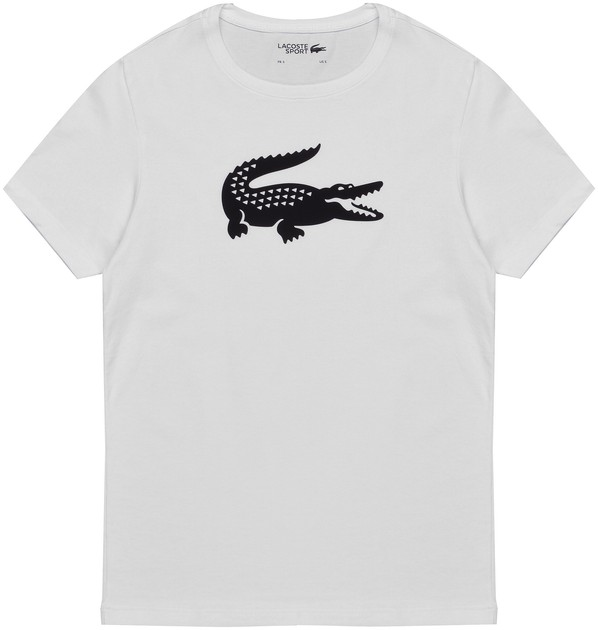 LACOSTE CM CROCO OVERSIZED TEE GREY - Shazem