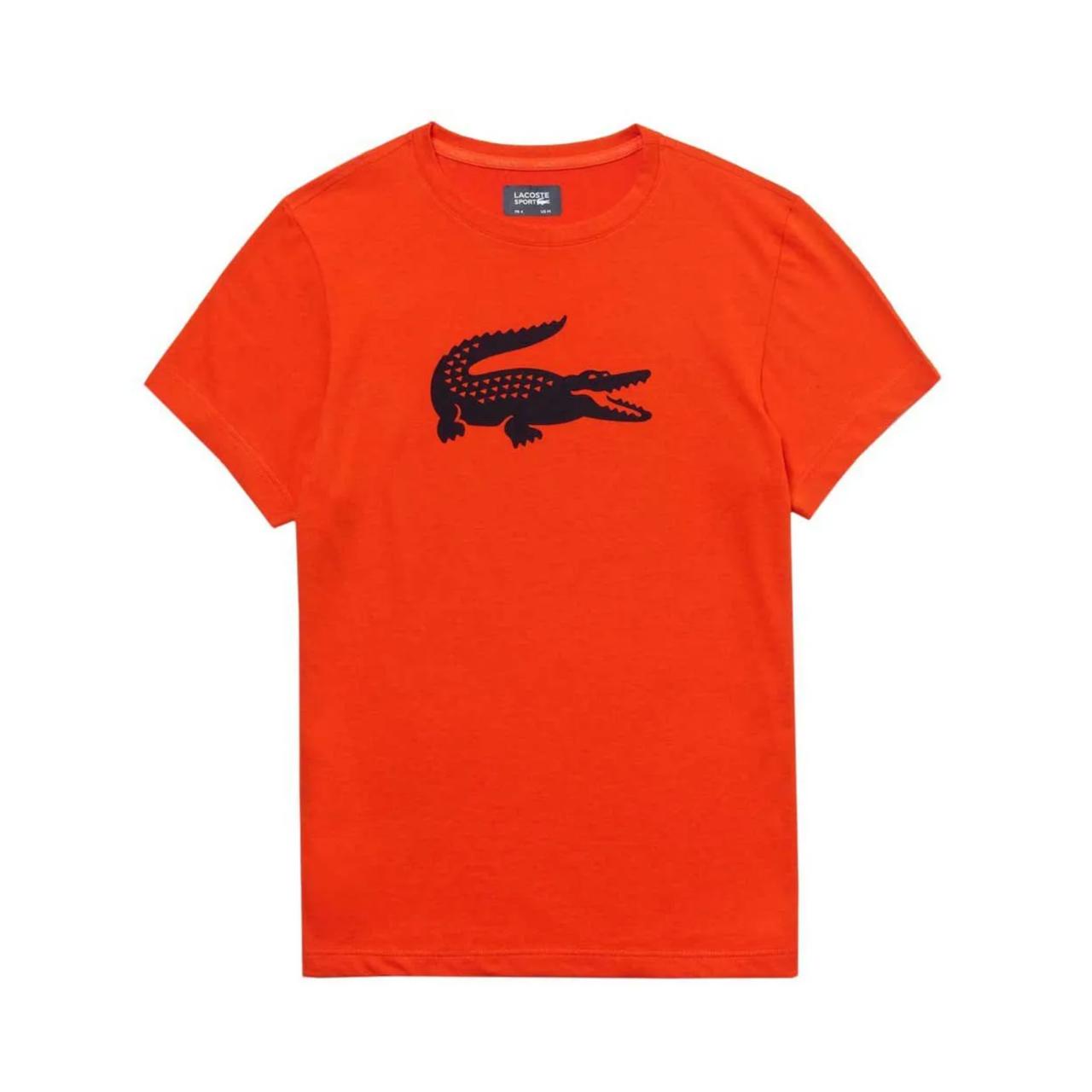 LACOSTE CM CROCO OVERSIZED TEE ORANGE - Shazem