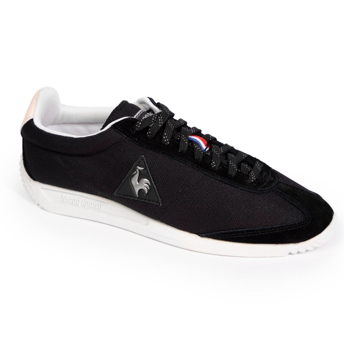 Le Coq Sportif Quartz black and pink women's sneakers with stylish design and comfortable fit.