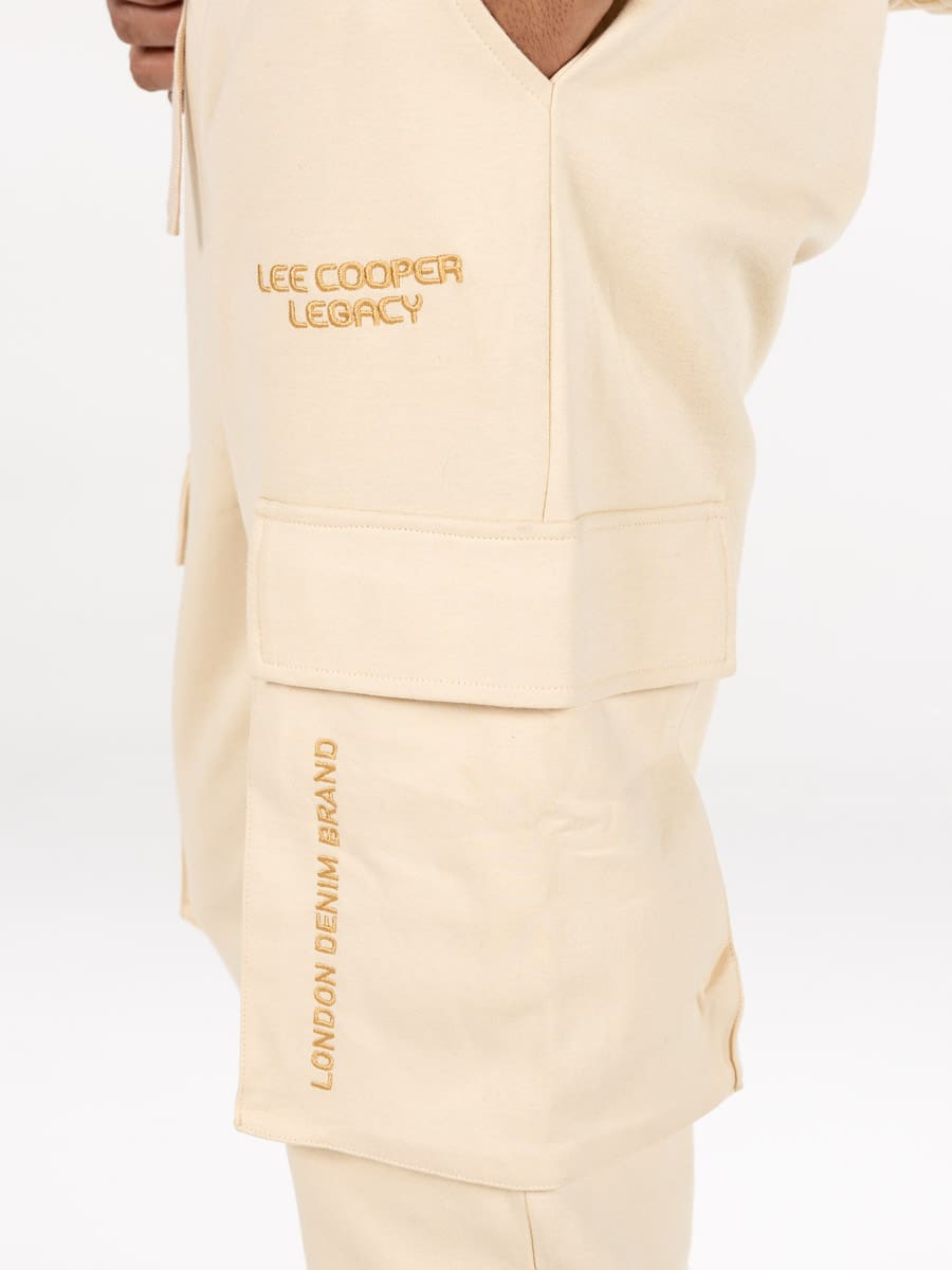 Lee Cooper Adelard Pants Sand - Shazem - MENS TRACK PANTS - LEE COOPER