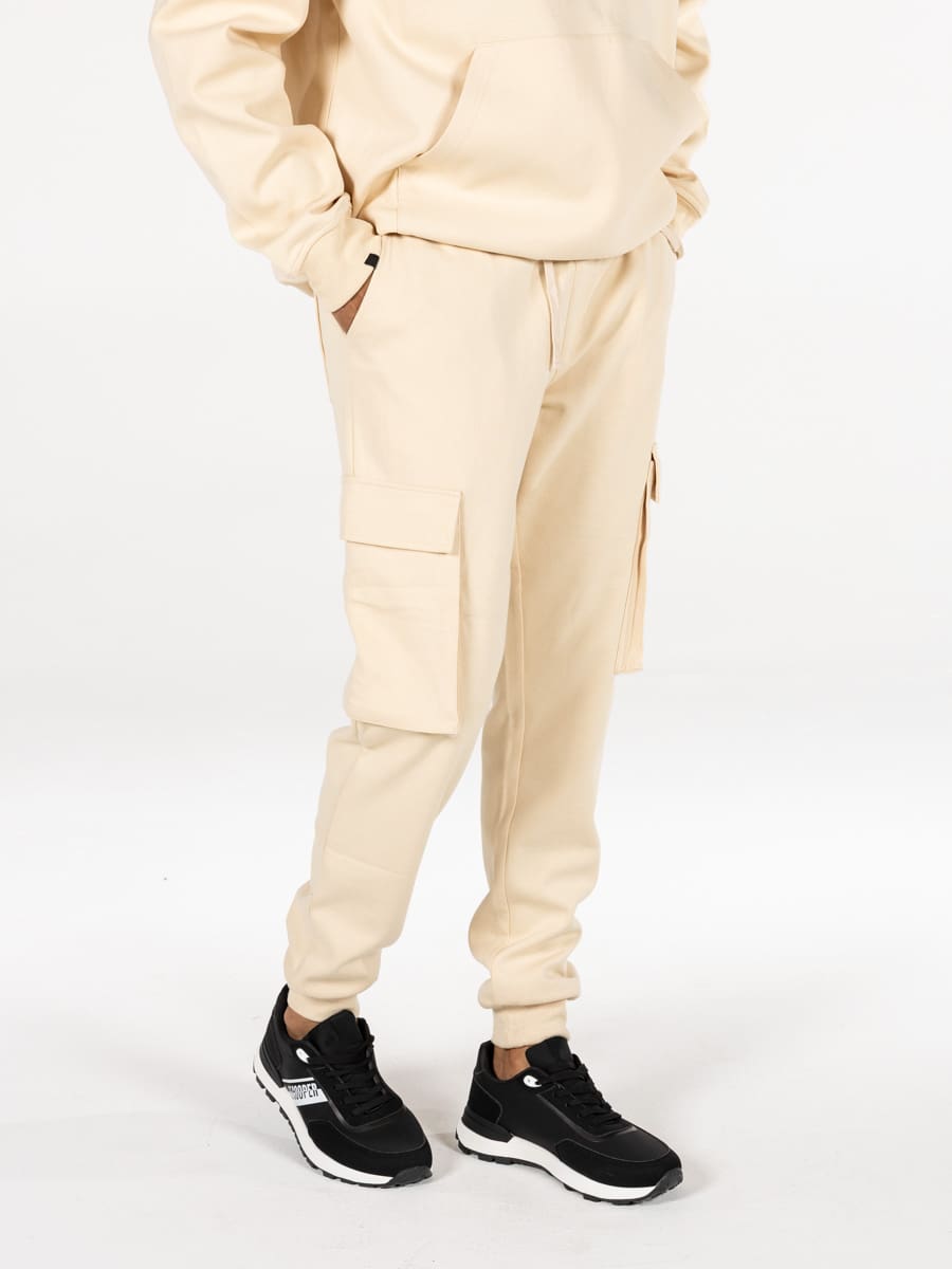 Lee Cooper Adelard Pants Sand - Shazem - MENS TRACK PANTS - LEE COOPER