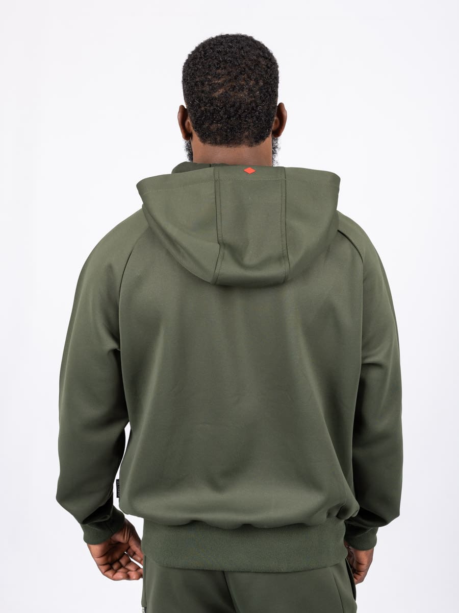 Lee Cooper Beniot Hoody Dark Green - Shazem - MENS HOODYS - LEE COOPER