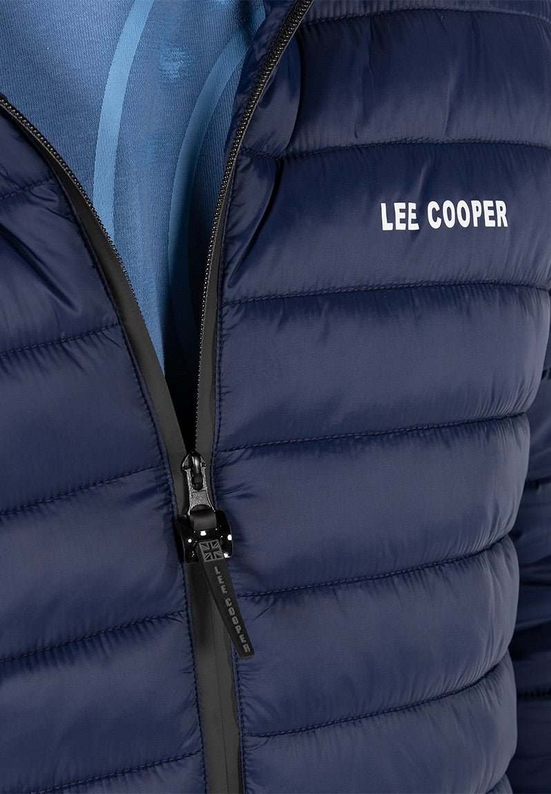 Lee Cooper Billy Puffer Jacket Navy - Shazem - MENS JACKETS - LEE COOPER