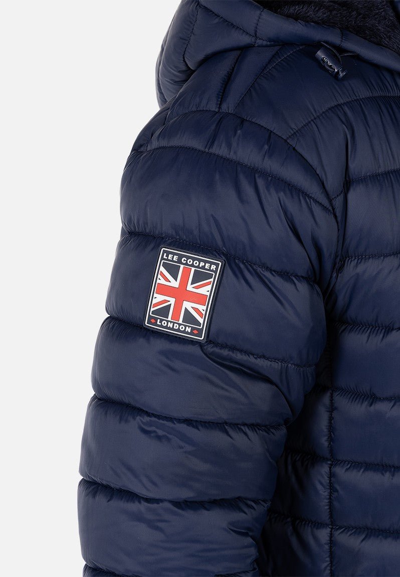 Lee Cooper Billy Puffer Jacket Navy - Shazem - MENS JACKETS - LEE COOPER