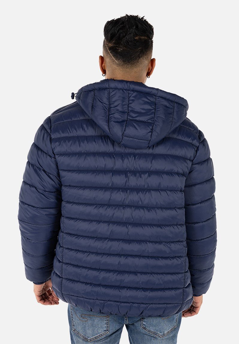 Lee Cooper Billy Puffer Jacket Navy - Shazem - MENS JACKETS - LEE COOPER