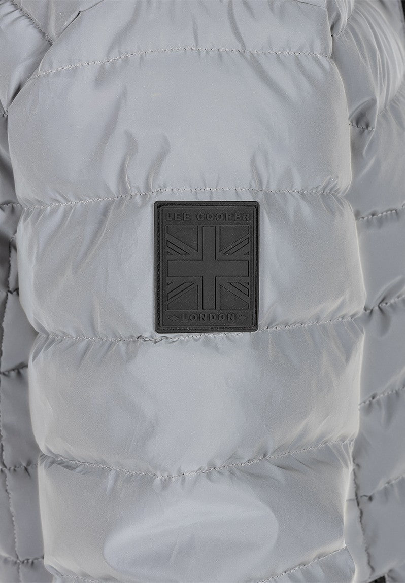 Lee Cooper Billy Puffer Jacket Reflective - Shazem - MENS JACKETS - LEE COOPER