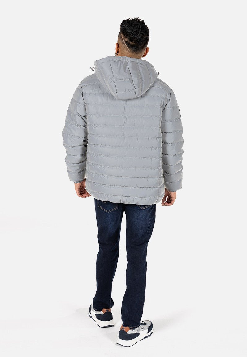 Lee Cooper Billy Puffer Jacket Reflective - Shazem - MENS JACKETS - LEE COOPER