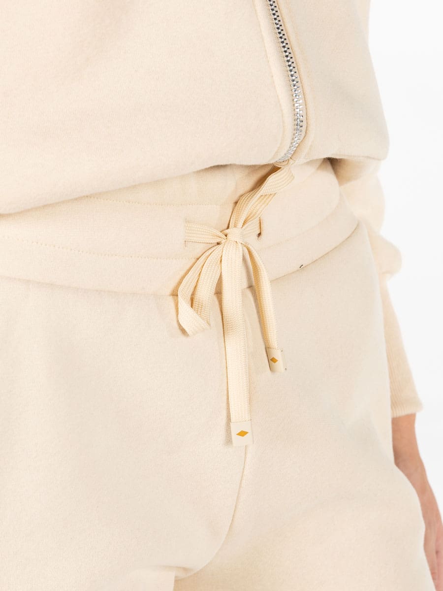 Lee Cooper Francoise Fleece Pants Cream - Shazem - WOMENS TRACK PANTS - LEE COOPER