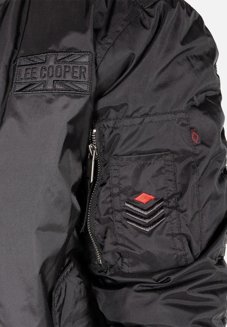 Lee Cooper Herschel Bomber Jacket Black - Shazem - MENS JACKETS - LEE COOPER