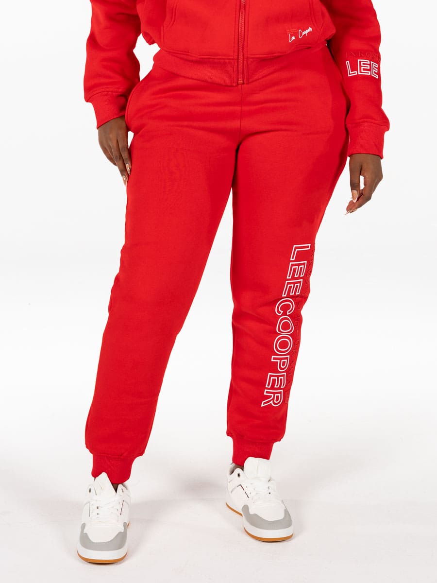 Lee Cooper Indlovukazi Pants Red - Shazem - WOMENS TRACK PANTS - LEE COOPER