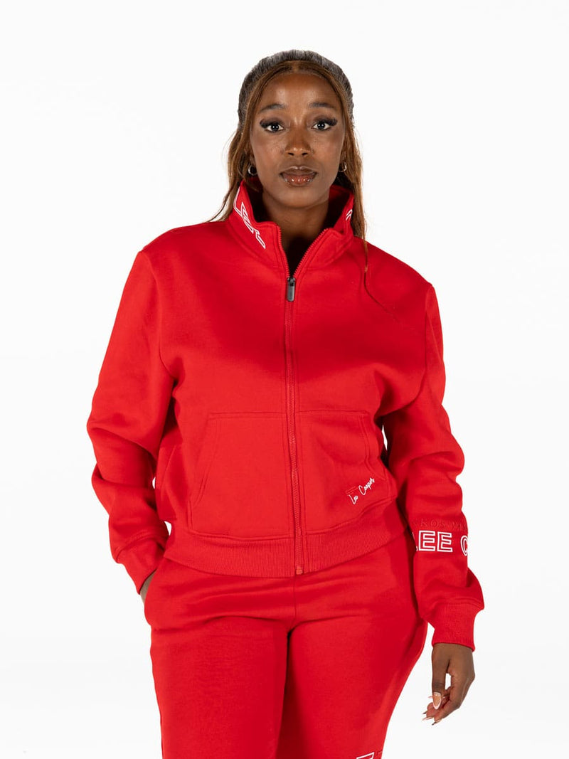 Lee Cooper Indlovukazi Top Red - Shazem - WOMENS TRACK JACKETS - LEE COOPER