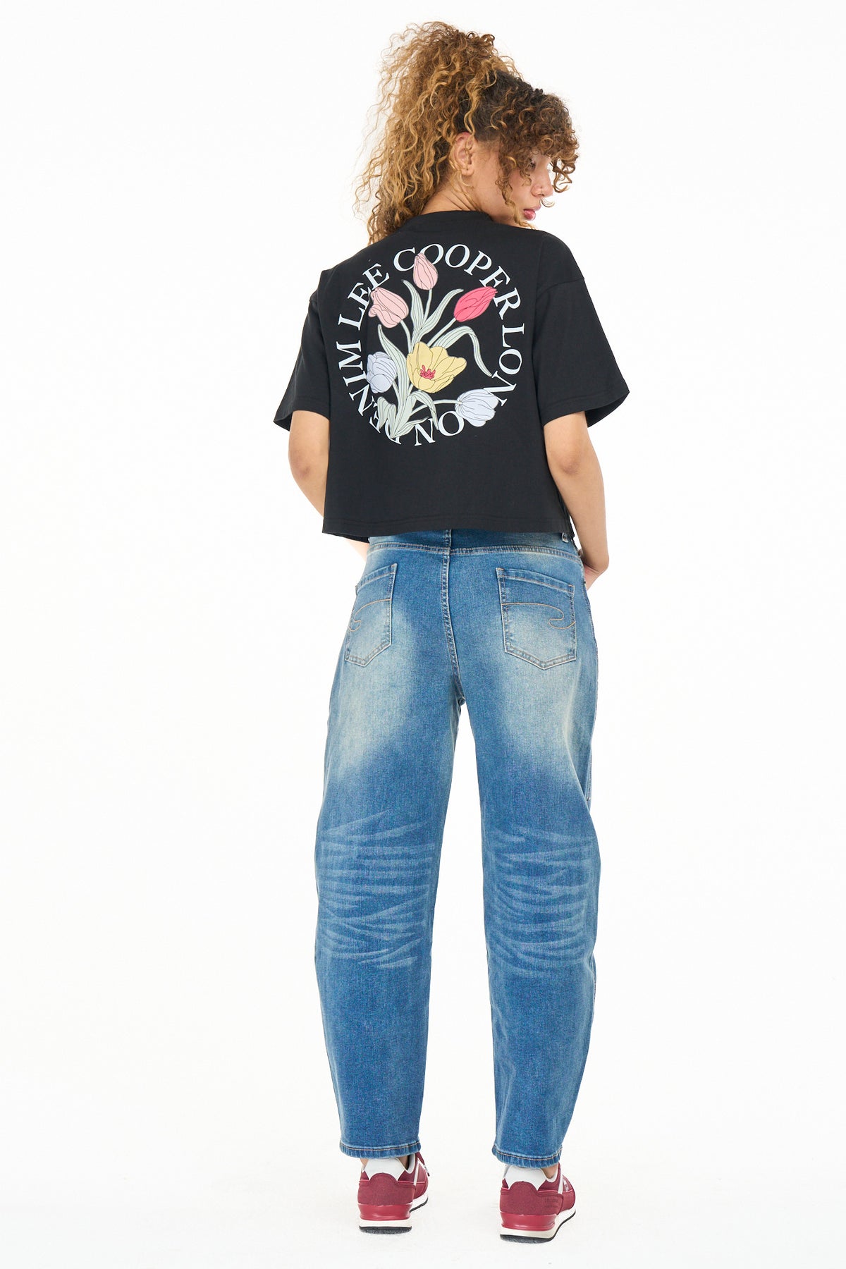 Lee Cooper Clover Tee Black