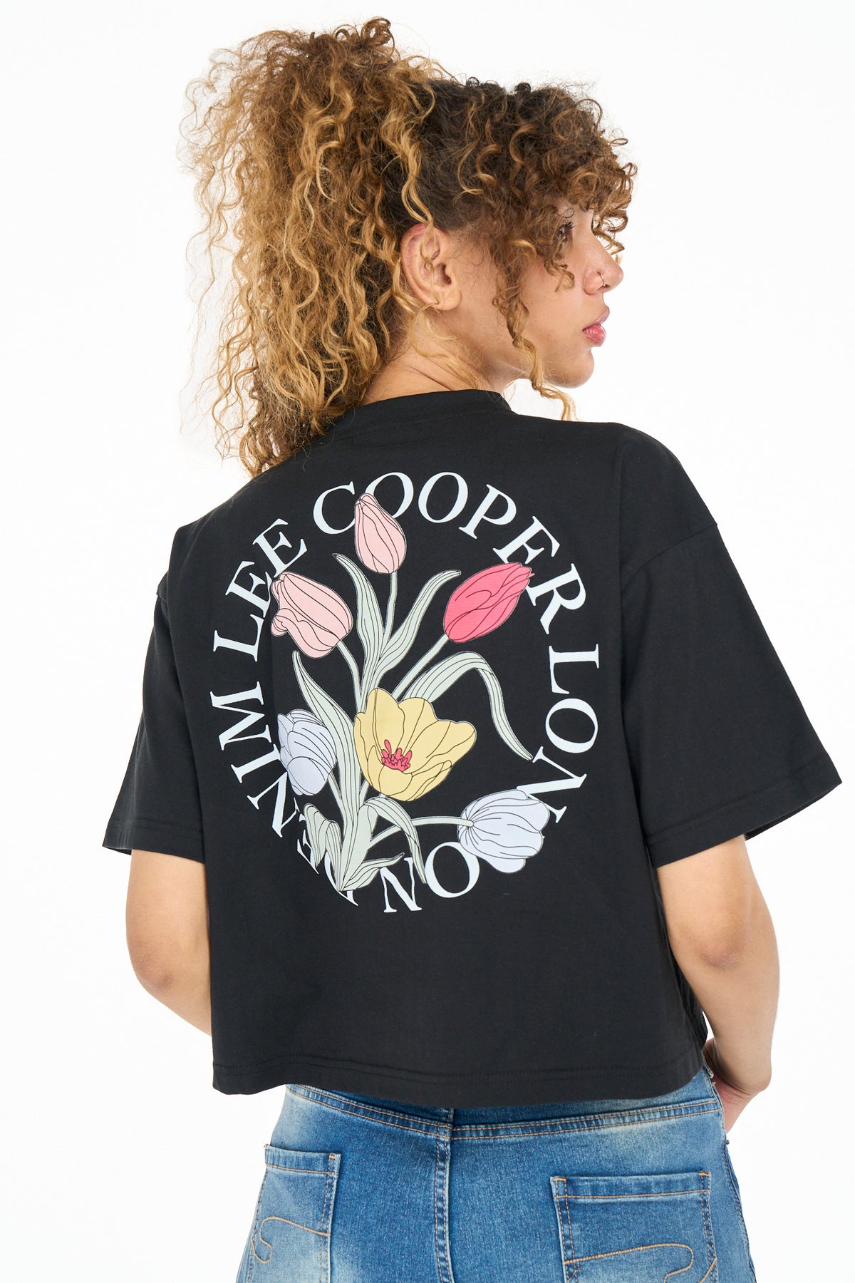 Lee Cooper Clover Tee Black