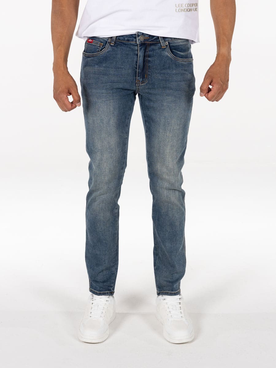 Lee Cooper Leopold Jeans Dirty Indigo Wash - Shazem - MENS JEANS - LEE COOPER