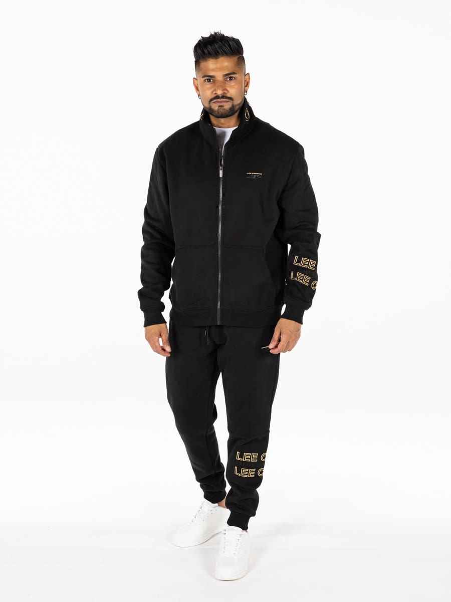 Lee Cooper Nkosi Top Black - Shazem - MENS TRACK JACKETS - LEE COOPER